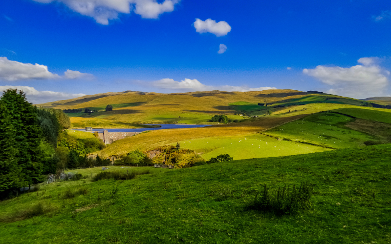 View of Cambrian mountains