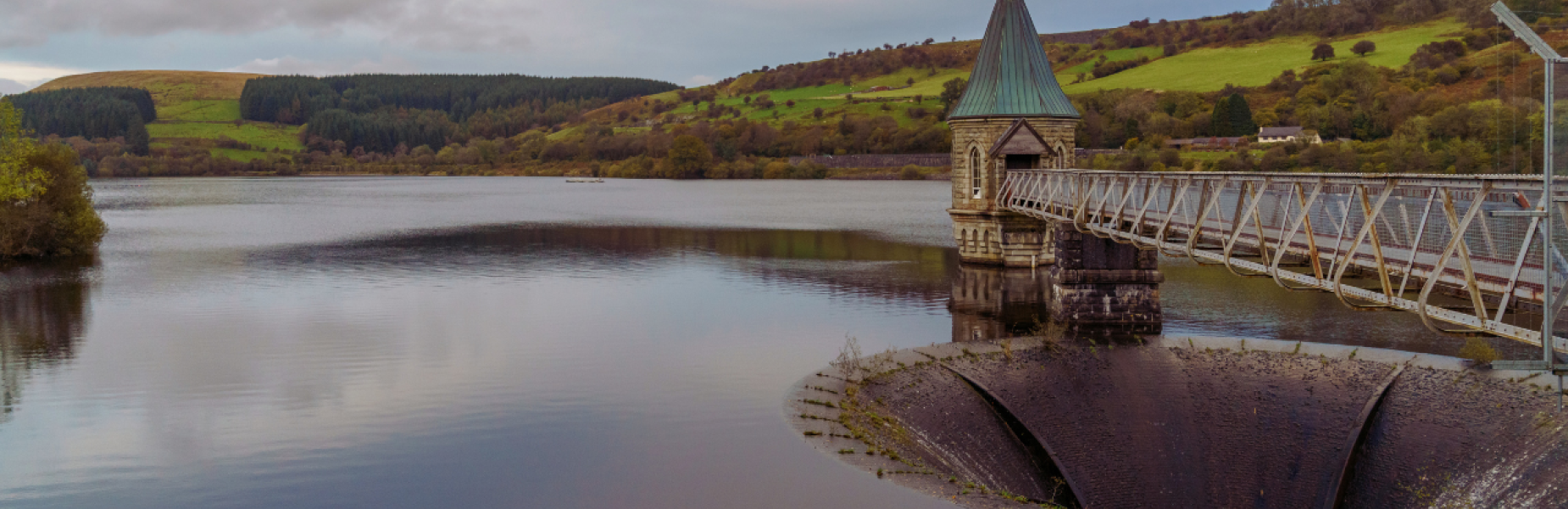 a picture of a reservoir in Merthyr