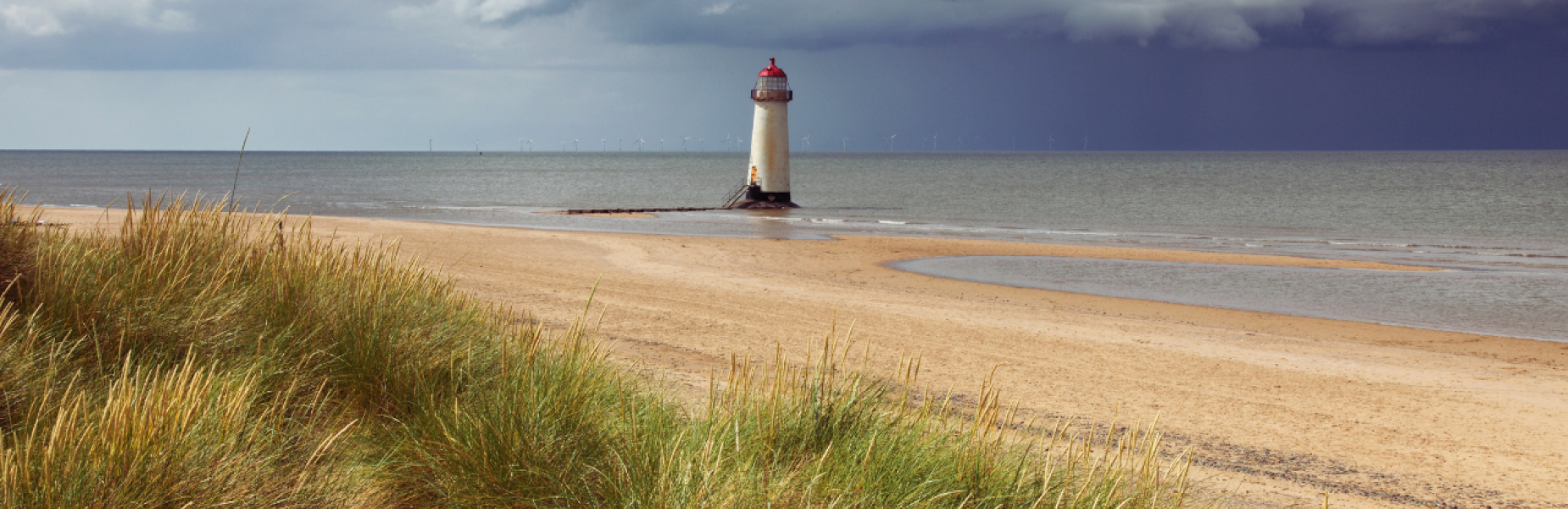 the Point of Ayr  lighthouse 