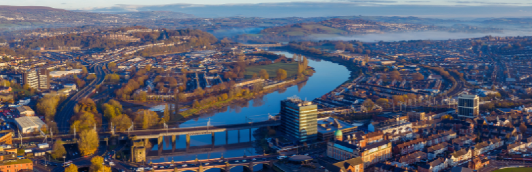 Newport City Aerial View