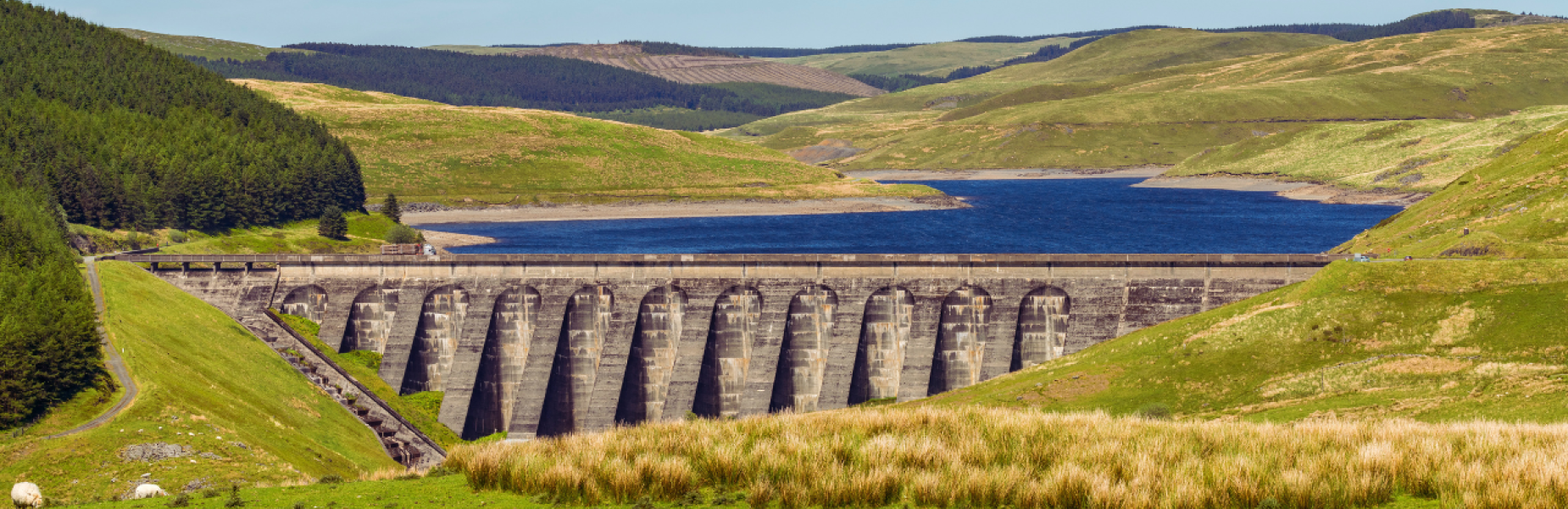 Nant-y-Moch Reservoir in Ceredigion