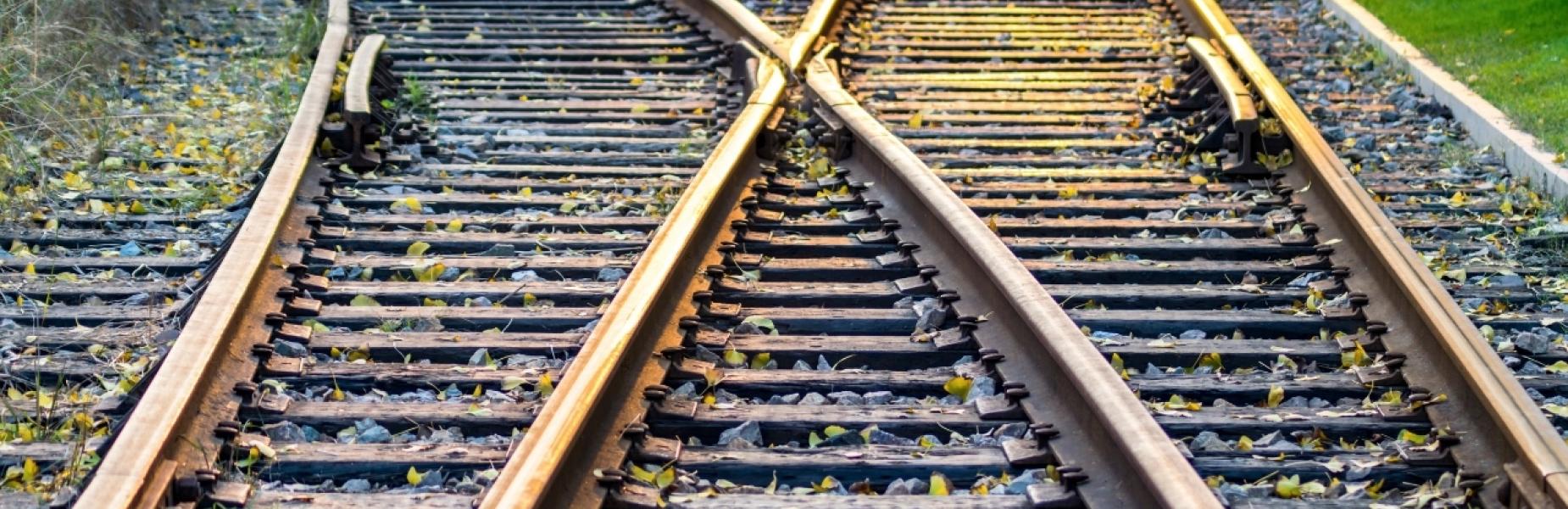 Railway track junction 