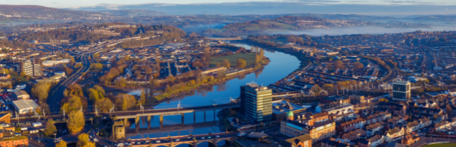 aerial view of Newport