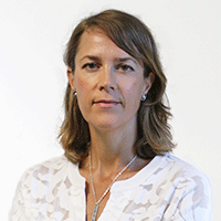 Headshot photograph of Clare James