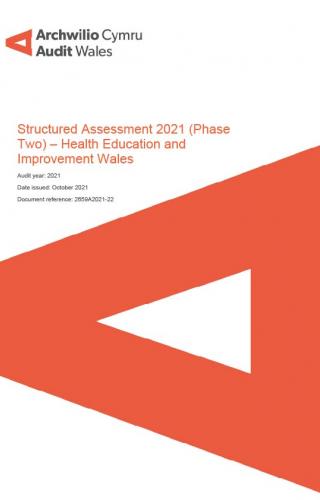 Front cover image of Welsh Ambulance Service NHS Trust – Structured Assessment 2021 (Phase Two): Corporate Governance and Financial Management Arrangements